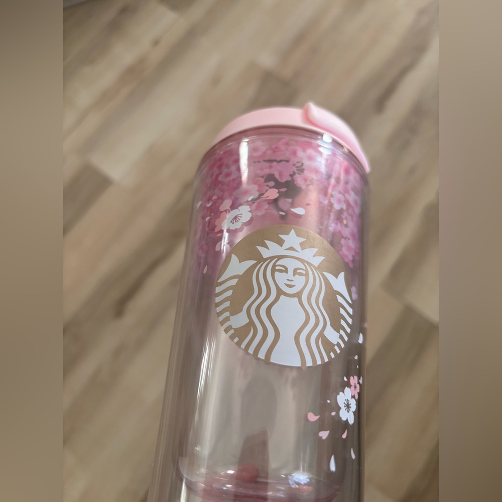 Starbucks 2018 Korea Sakura Cherry Blossom Tumbler - Waterball Travel Cup - Rare - Picture 8 of 11